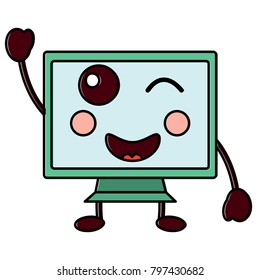 kawaii cute funny screen monitor