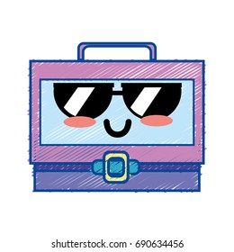 kawaii cute funny suitcase design