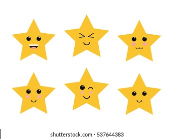 Kawaii Cute Gold Award Stars School Supplies