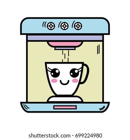 kawaii cute happy coffee maker technology