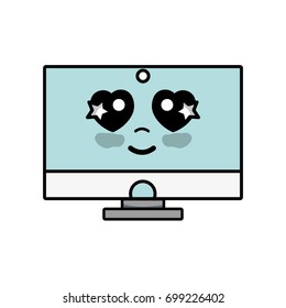 kawaii cute happy computer technology