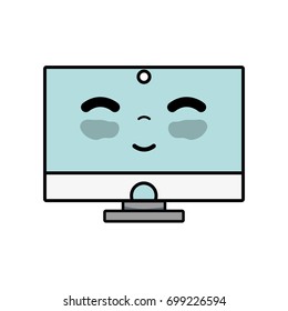 kawaii cute happy computer technology