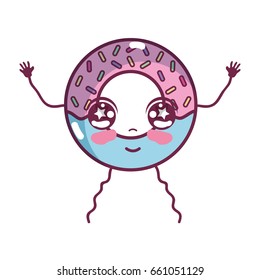 kawaii cute happy donut dessert