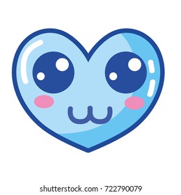 kawaii cute happy heart design