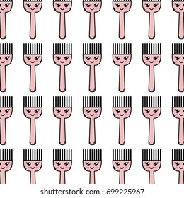 kawaii cute happy kitchen utensil background