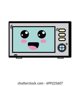 kawaii cute happy microwaves technology