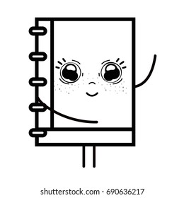 kawaii cute happy notebook tool
