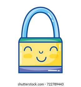 kawaii cute happy padlock security