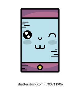 kawaii cute happy smartphone technology