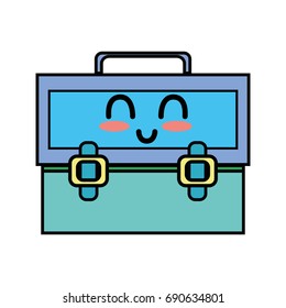 kawaii cute happy suitcase design