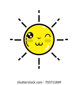 kawaii cute happy sun weather
