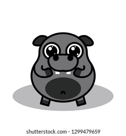 Kawaii cute Hippo