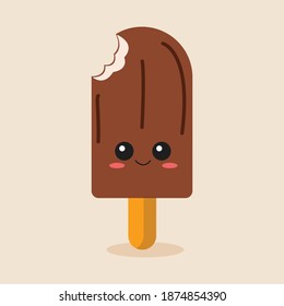 kawaii cute ice cream cartoon