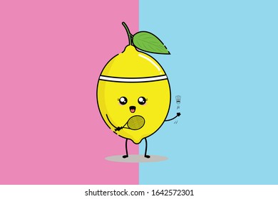 Kawaii Cute Lemon Illustration Character 