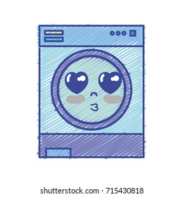 kawaii cute in love washing machine