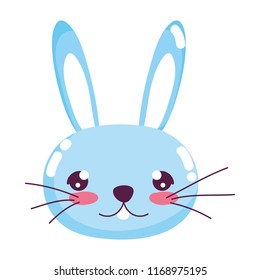 kawaii cute rabbit head animal