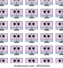 kawaii cute tender computer technology background