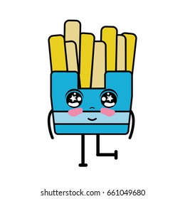 kawaii cute tender fries french food