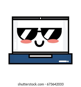kawaii cute tender laptop technology