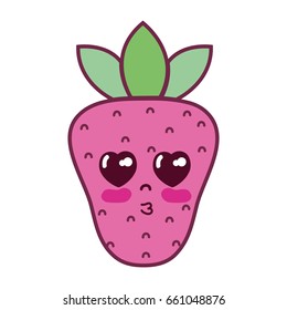 kawaii cute tender strawberry fruit