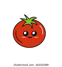 kawaii cute tender tomato vegetable