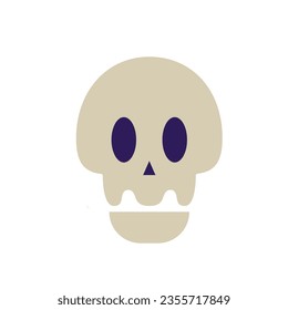 Kawaii cute vector illustration icon graphic badge design set of colorful halloween spooky magic witchy cartoon skulls with candles on top for printable sticker scrapbooking journaling digistamp decor