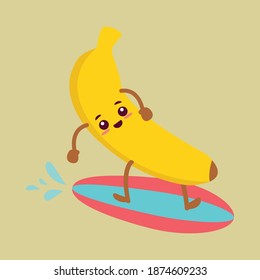 kawaii cute yallow banana kawaii