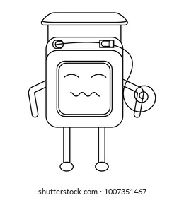kawaii dental floss icon