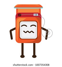 kawaii dental floss icon