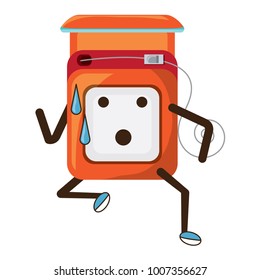 kawaii dental floss icon