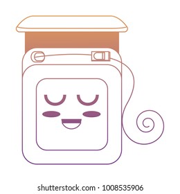 kawaii dental floss icon