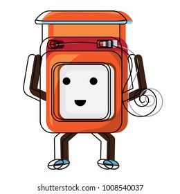 kawaii dental floss icon