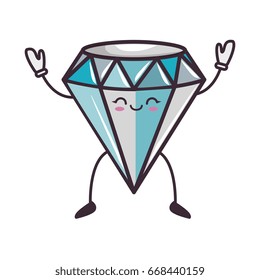 kawaii diamond icon