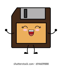 kawaii diskette icon