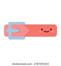 Kawaii dog collar vector graphic icon
