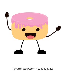 Kawaii donut icon