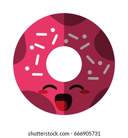 kawaii donut icon image 