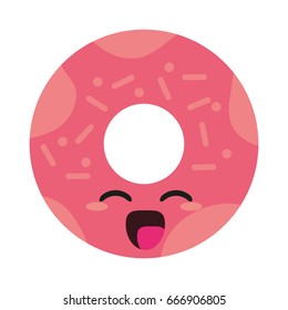 kawaii donut icon image 