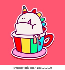 kawaii doodle cartoon monster designs for wallpaper, stickers, coloring books, pins, emblems, logos and more