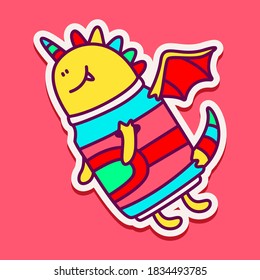kawaii doodle cartoon monster designs for wallpaper, stickers, coloring books, pins, emblems, logos and more