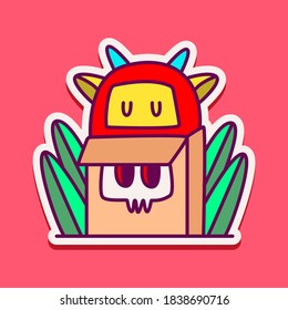 kawaii doodle cartoon monster designs for wallpaper, stickers, coloring books, pins, emblems, logos and more
