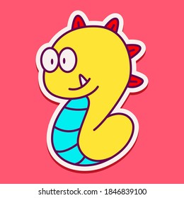 kawaii doodle cartoon monster designs for wallpaper, stickers, coloring books, pins, emblems, logos and more