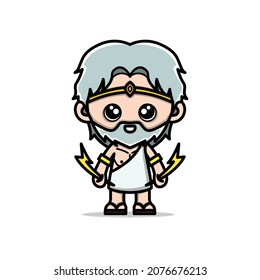 kawaii doodle zeus cute cartoon