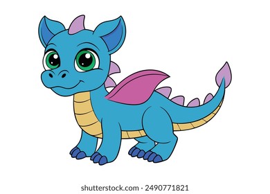  Kawaii Dragon Icon - Adorable and Cute Fantasy Design