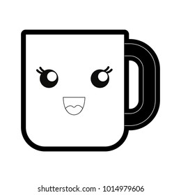 Kawaii drink cup icon