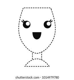Kawaii drink cup icon