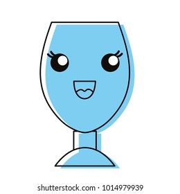 Kawaii drink cup icon