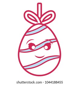 kawaii easter egg pendant  design