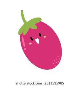 berinjela Kawaii em vegetais mundo