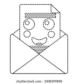 kawaii email envelope letter message cartoon
